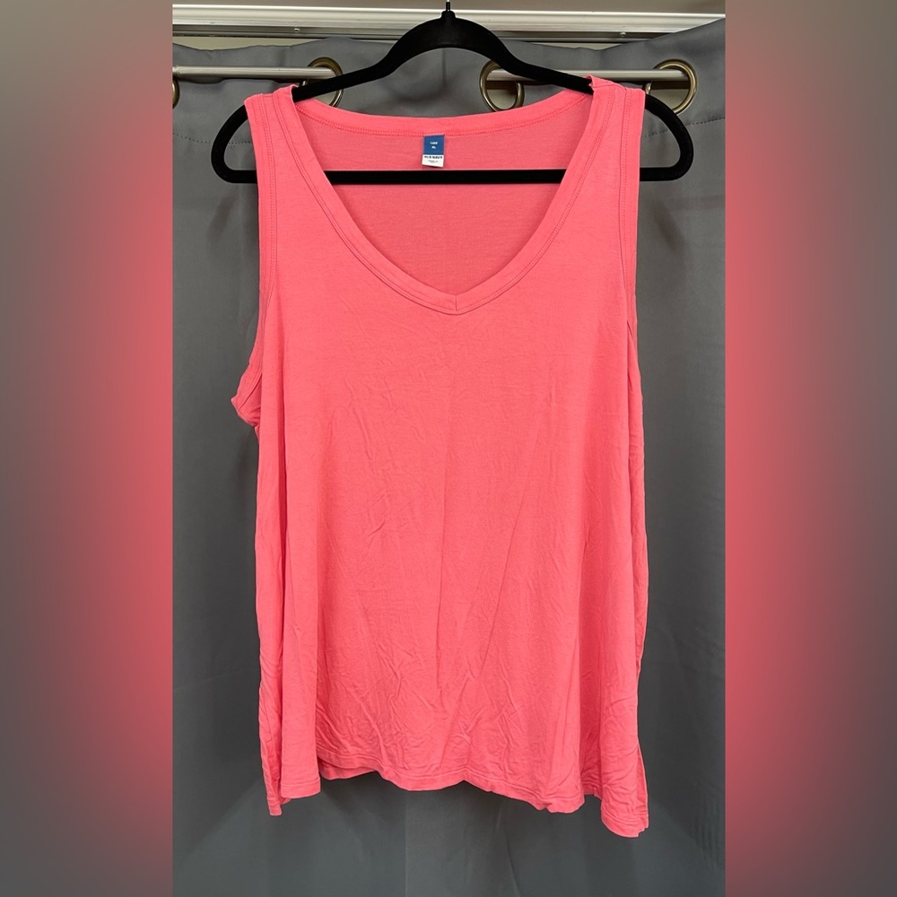 Old Navy women’s luxe coral tank top, size- XL